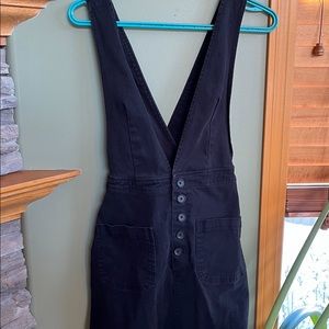 Medium Black Button Up Jumper Dress